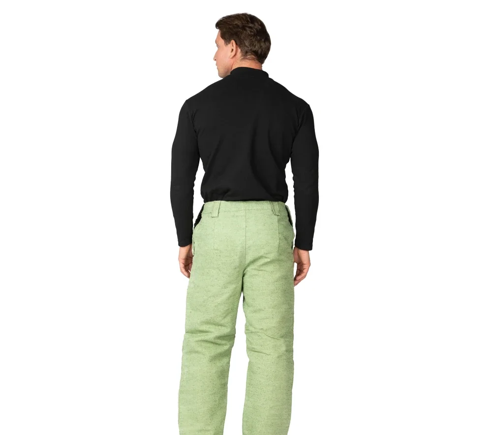 Костюм сварщика утеплённый брезентовый с огнестойкой пропиткой хаки - фото 7