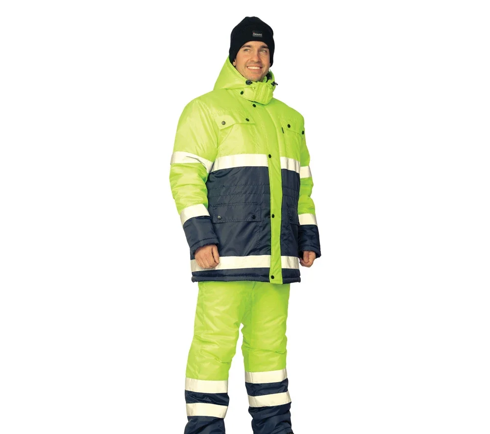 Костюм утеплённый "Спектр 2" лимонный/синий (куртка и полукомбинезон) - фото 3