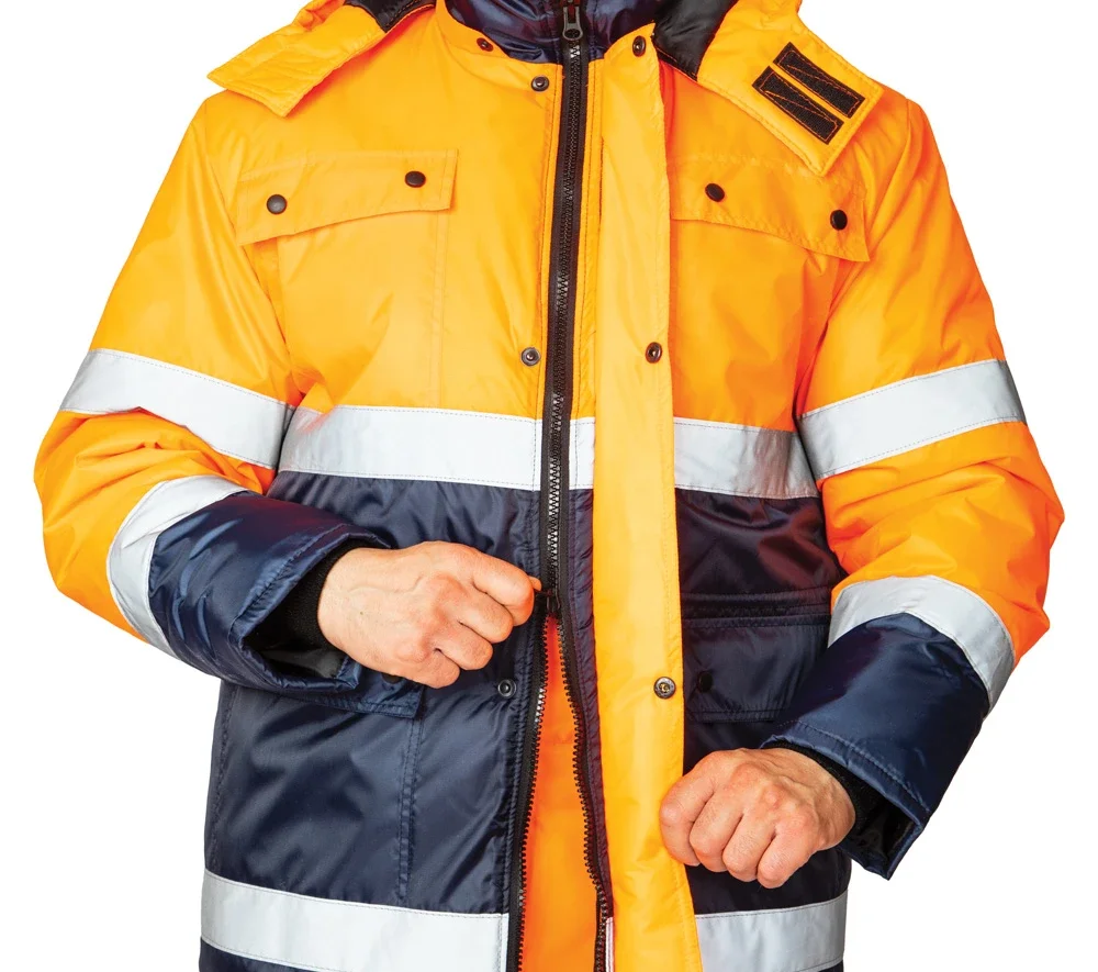 Костюм утеплённый "Спектр 2" оранжевый/синий (куртка и полукомбинезон) - фото 13