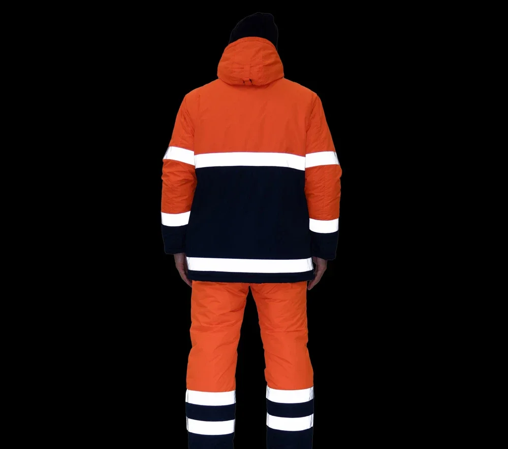 Костюм мужской утеплённый "Спектр 2 Ультра" оранжевый/синий (куртка и полукомбинезон) - фото 29
