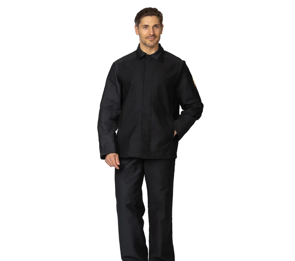 Костюм жаростойкий молескиновый чёрный ОП ГОСТ 12.4.297-2013 от повышенных температур - фото 2