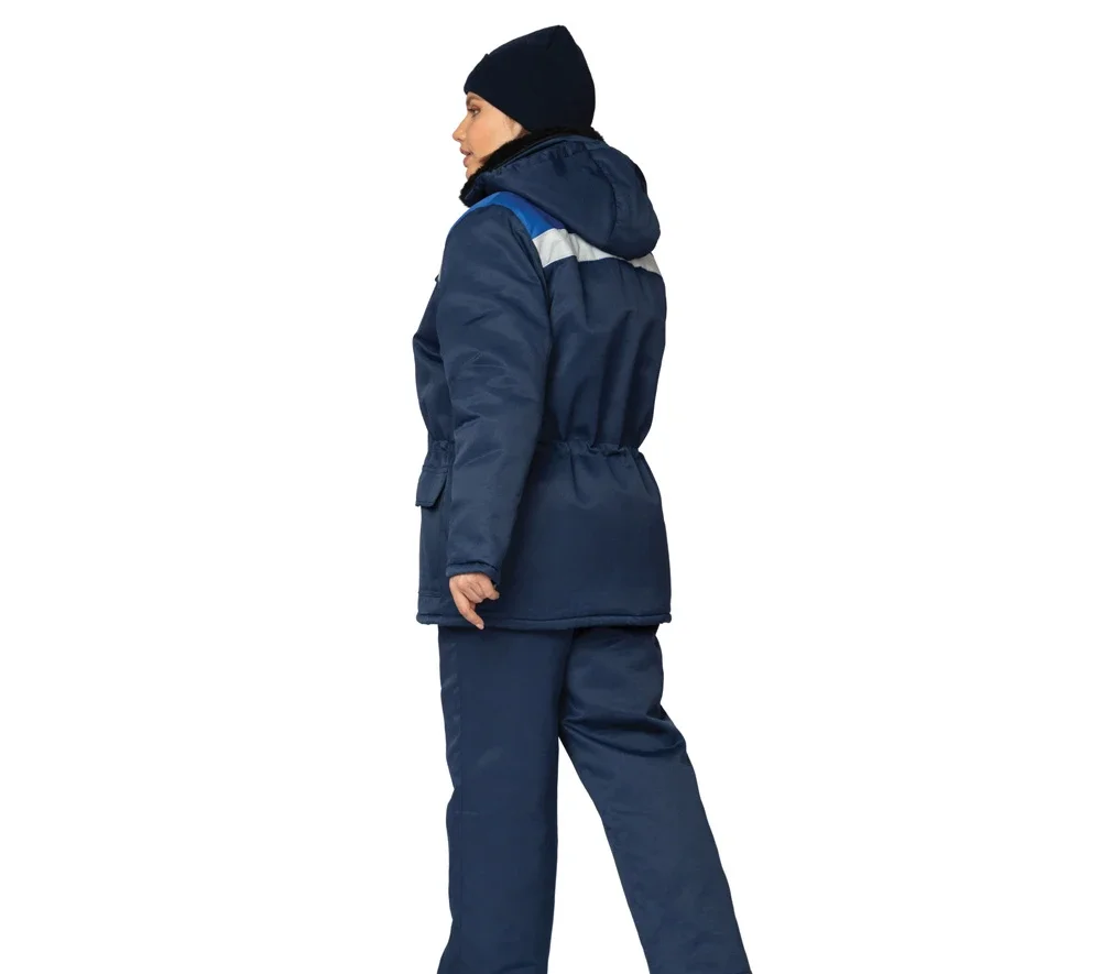 Костюм женский утеплённый "Стандарт СОП" синий/василёк (куртка и брюки) - фото 3