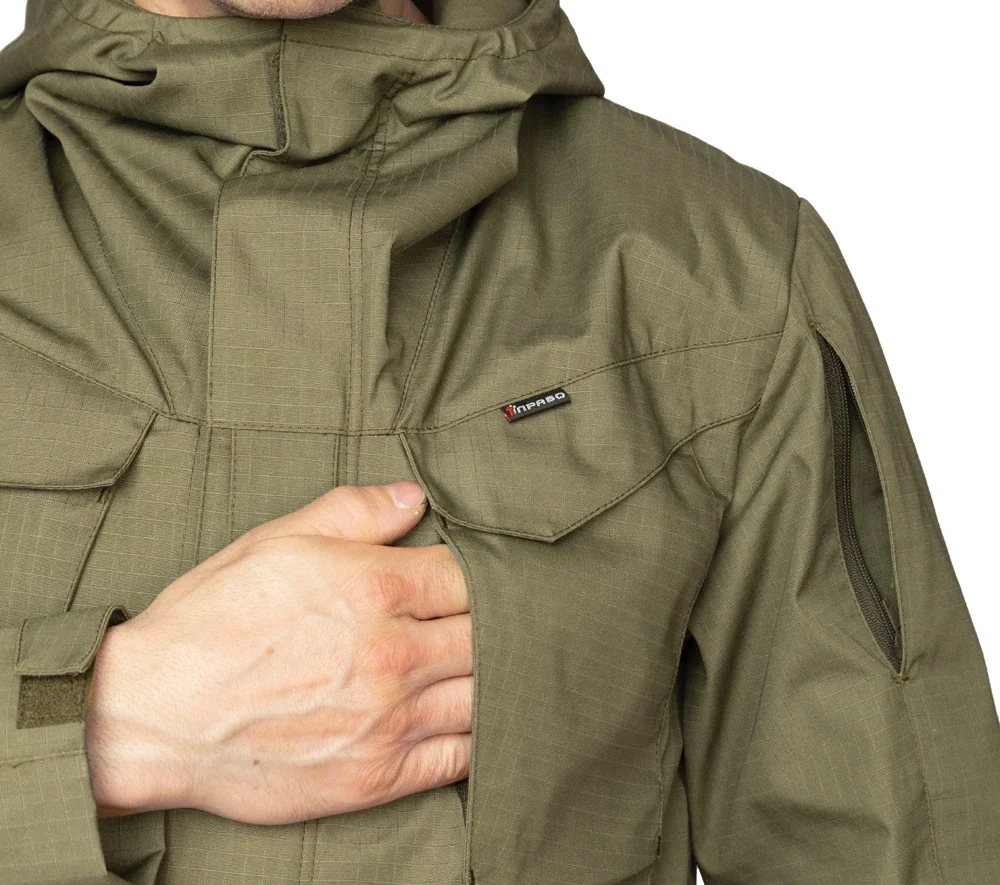 Куртка мужская демисезонная "Камелот" из ткани рип-стоп хаки - фото 9