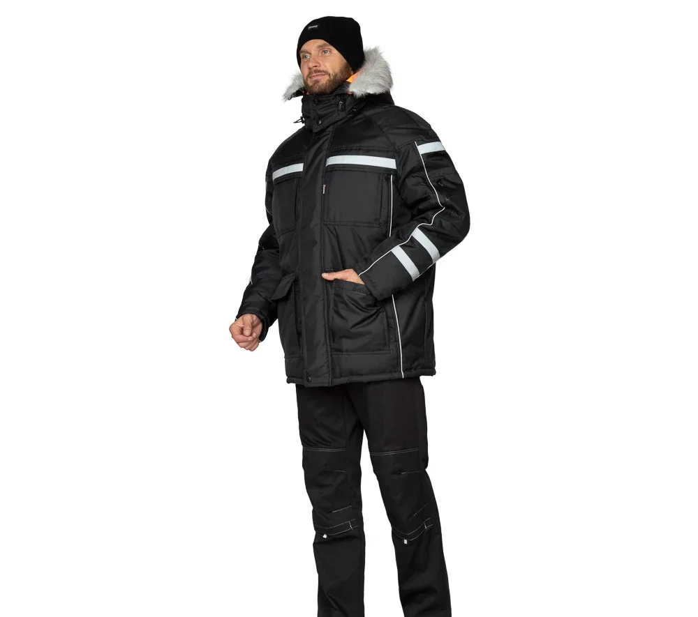 Куртка мужская утеплённая "Аляска Ультра" чёрная - фото 3