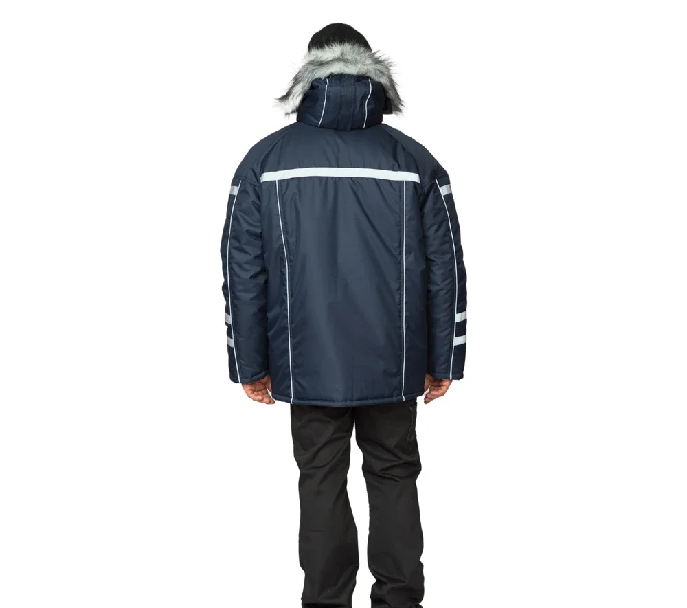 Куртка мужская утеплённая "Аляска Ультра" тёмно-синяя - фото 5