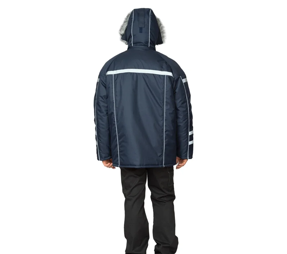 Куртка мужская утеплённая "Аляска Ультра" тёмно-синяя - фото 6