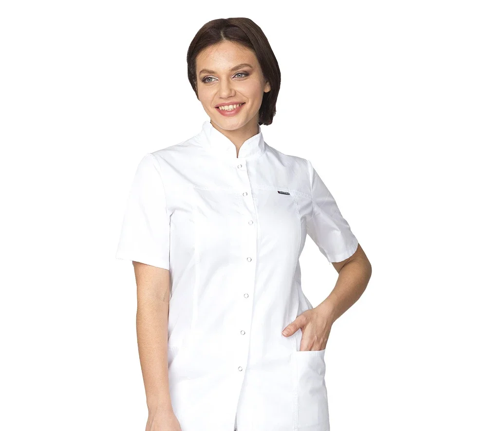 Куртка женская "Медик" белая - фото 6