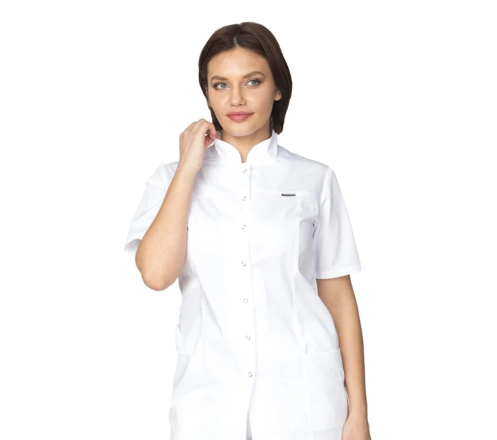 Куртка женская "Медик" белая - фото 7