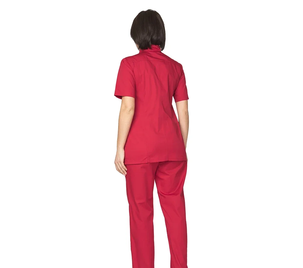 Куртка женская "Медик" красная - фото 5