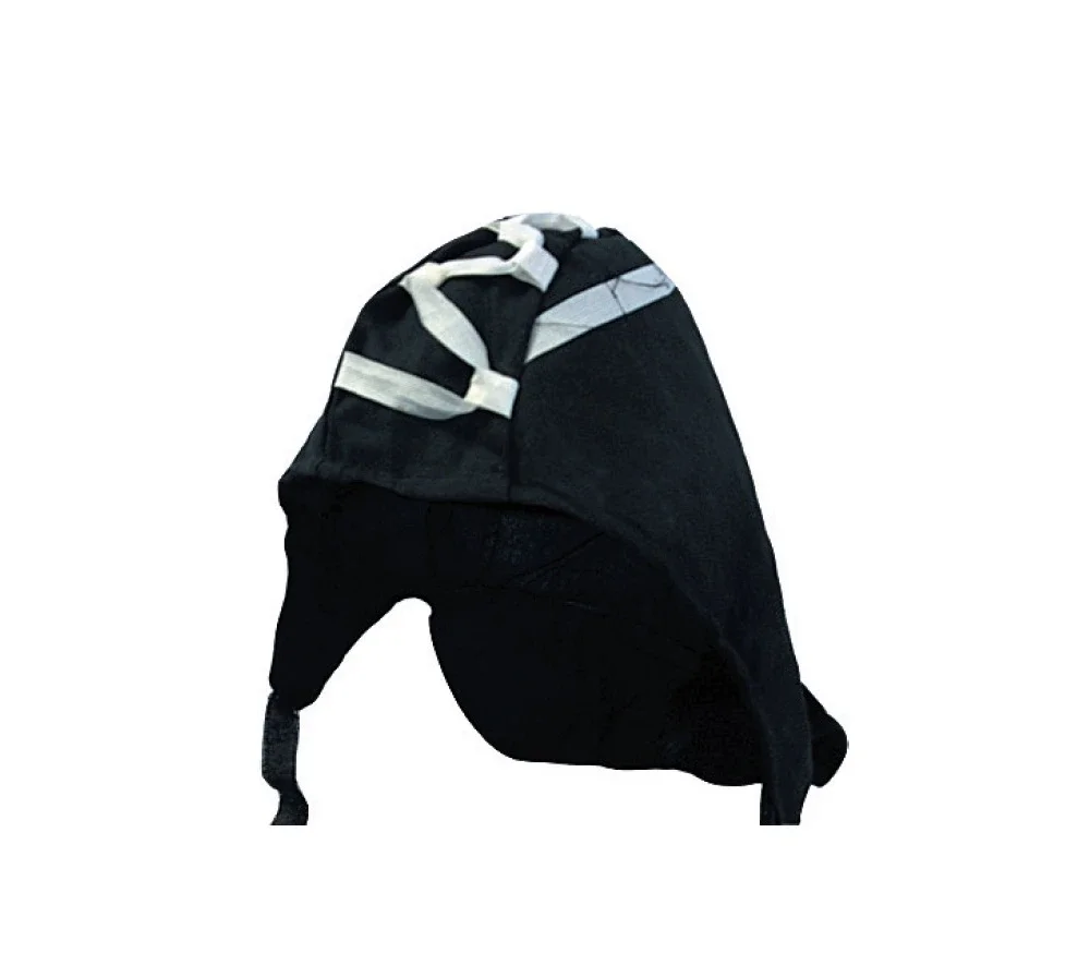 Подшлемник ватный с шнуровкой на затылочной части чёрный - фото 1