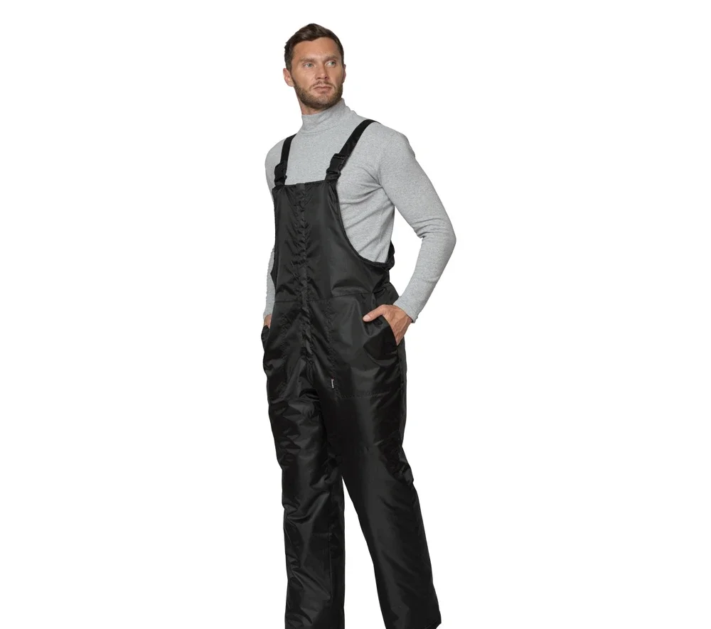 Полукомбинезон мужской утеплённый "Альфа" чёрный - фото 3