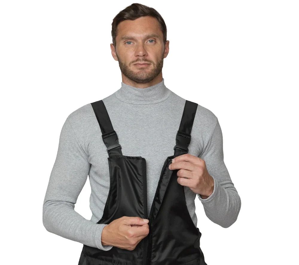 Полукомбинезон мужской утеплённый "Альфа" чёрный - фото 5