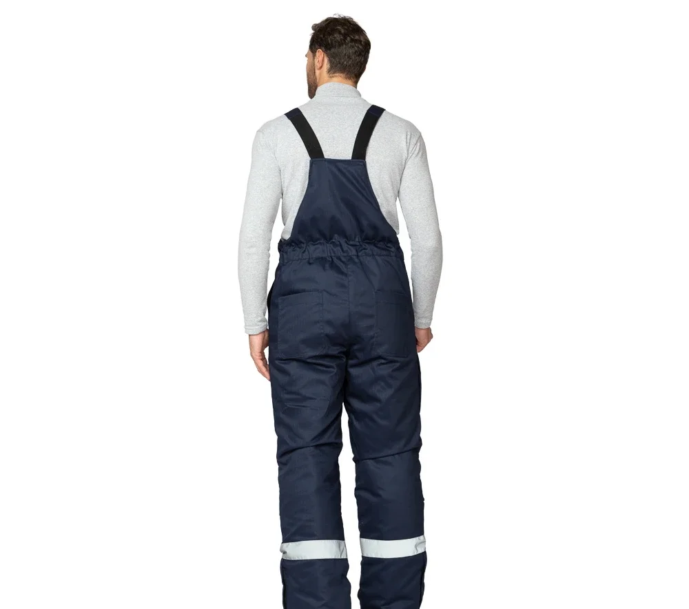 Полукомбинезон антистатический мужской утеплённый "Антистат" тёмно-синий - фото 4