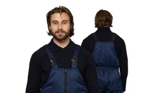 Полукомбинезон мужской утеплённый "Стандарт" синий - фото 5