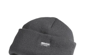 Шапка зимняя "Тинсулейт" универсальная трикотажная с подкладкой из флиса серая - фото 2