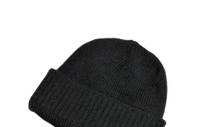 Шапка зимняя трикотажная чёрная - фото 2