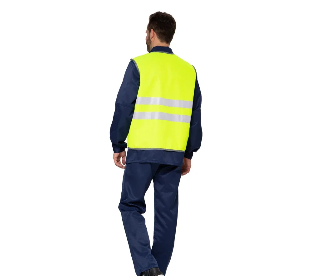 Жилет сигнальный "Спектр Лайт 1" лимонный с застёжкой на контактной ленте - фото 6