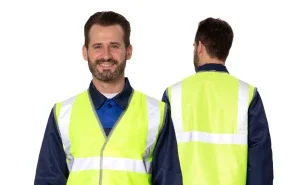 Жилет сигнальный "Спектр Лайт 2" лимонный с застёжкой на ленте велькро - фото 8