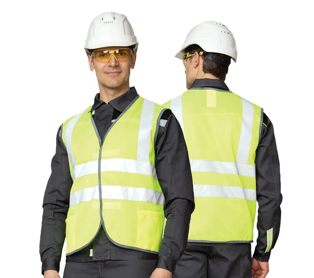 Жилет сигнальный "Спектр Лайт 3" лимонный на липкой ленте - фото 1