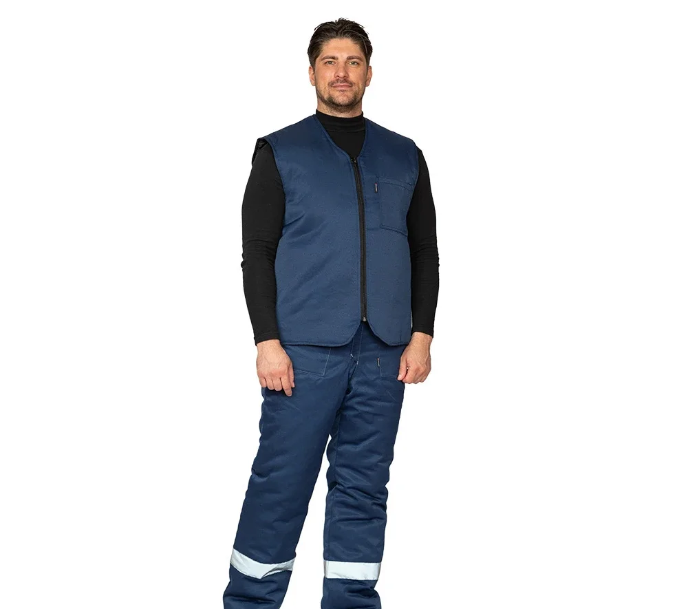 Жилет универсальный утеплённый "Универсал" тёмно-синий - фото 4
