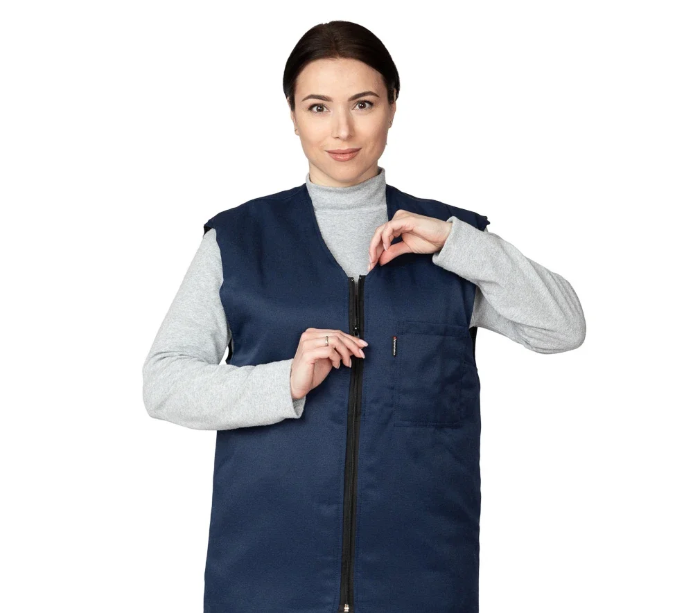Жилет универсальный утеплённый "Универсал" тёмно-синий - фото 8