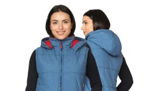 Жилет женский утеплённый "Амур" синий/красный - фото 7