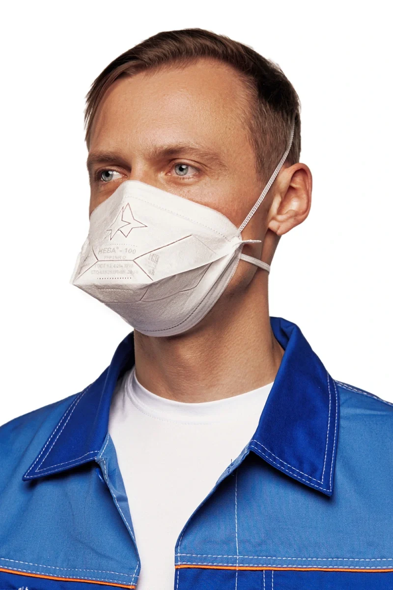 Респиратор НЕВА-100 (РК) FFP1 NR D (аналог 3М Aura 9310+ и VFlex 9101) - фото 2