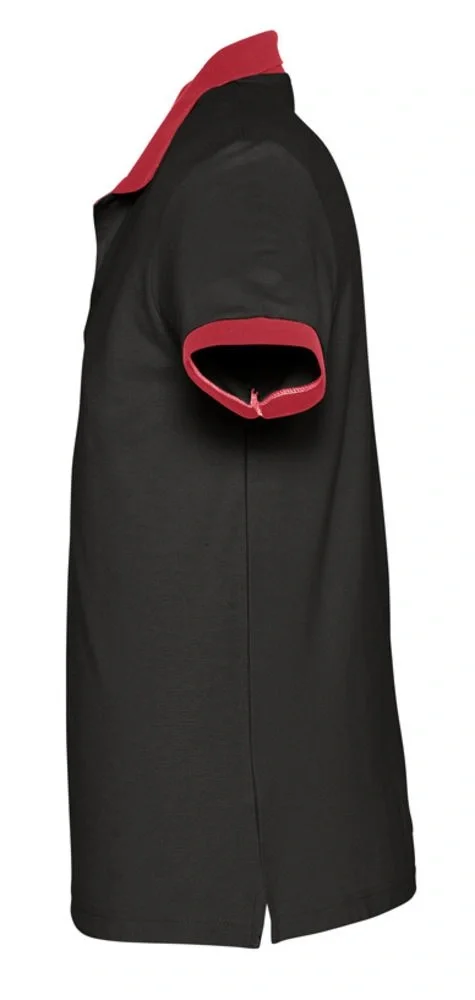 Рубашка поло Prince 190, черная с красным - фото 4