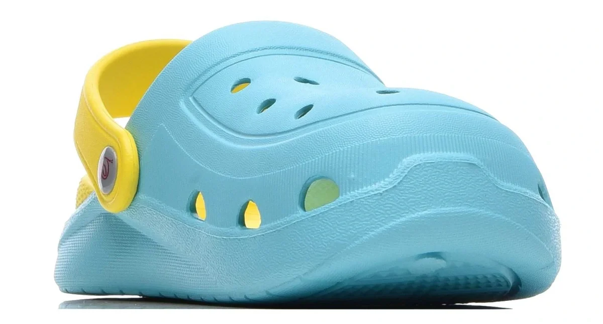 Сабо ЭВА 1341 (KAURY) детские, голубой/желтый - фото 3