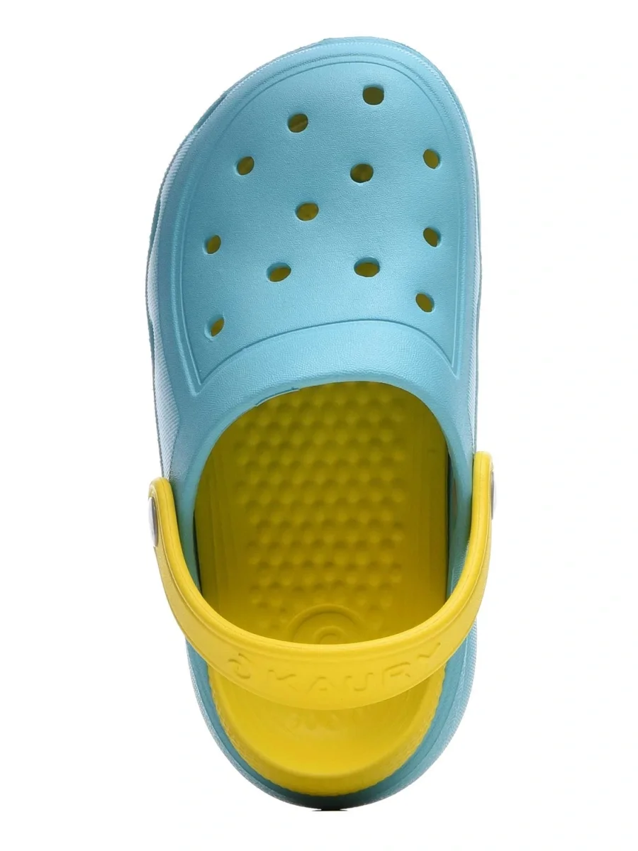 Сабо ЭВА 1341 (KAURY) детские, голубой/желтый - фото 4