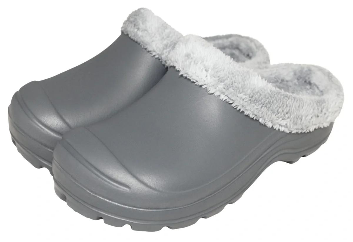 Сабо ЭВА МОРТОН (ЖАНЕТТ) мужские, утепленные (иск. мех), серые - фото 1