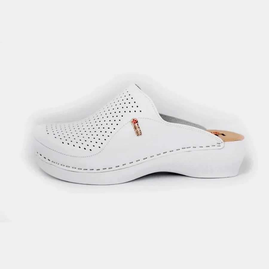 Сабо LEON ортопедические женские MED115W , белый - фото 1