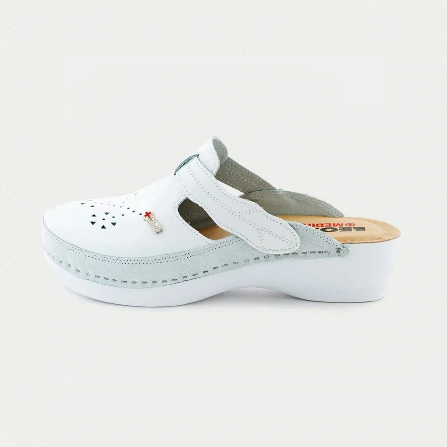 Сабо LEON ортопедические женские MED156W, белый - фото 1