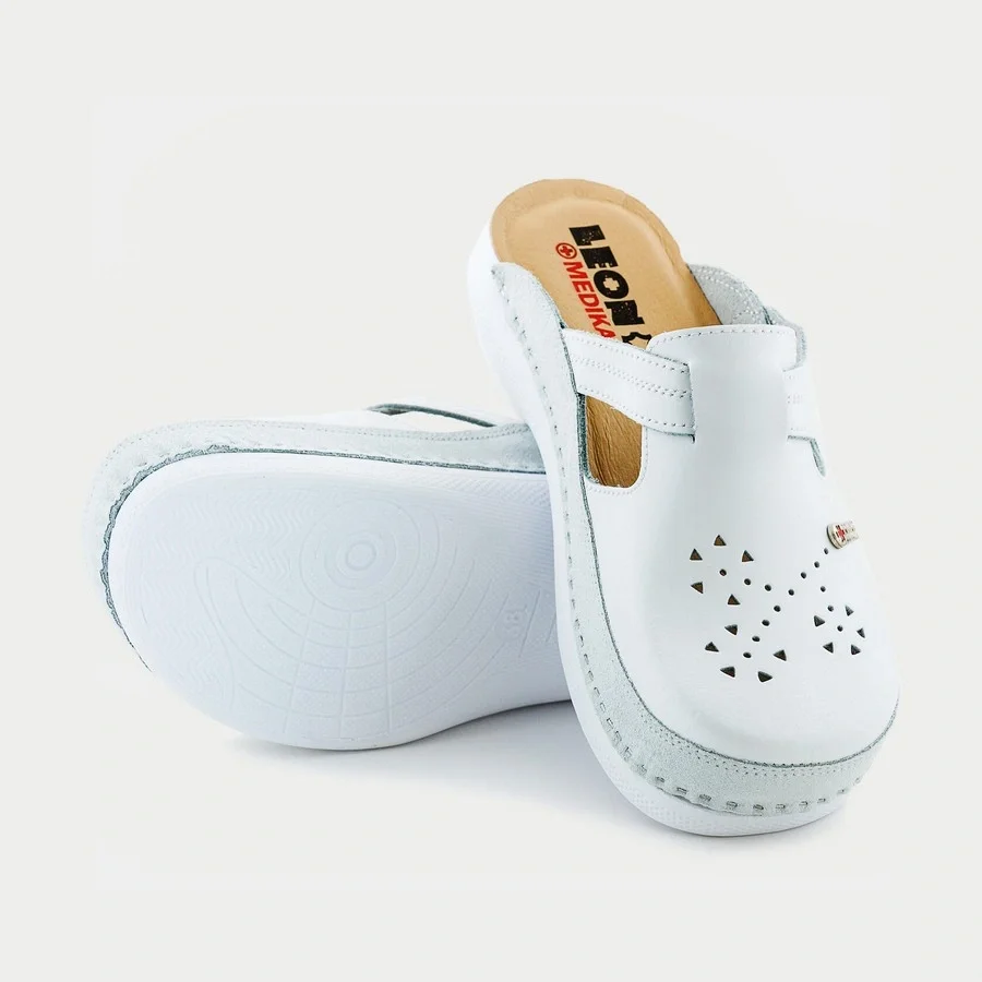 Сабо LEON ортопедические женские MED156W, белый - фото 5