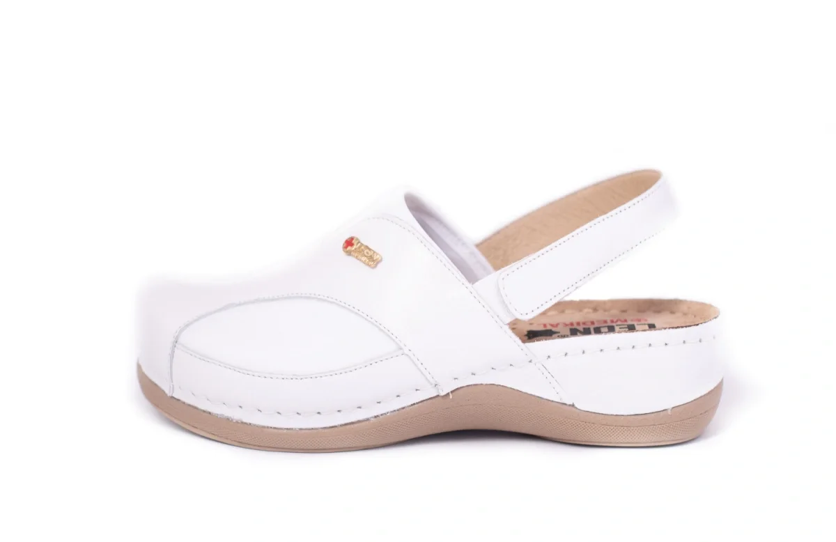 Сабо LEON ортопедические женские MED913W, белый - фото 1