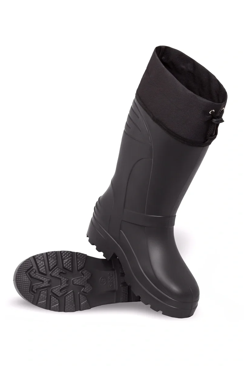 Сапоги ЭВА С-071 (БАРС) мужские, с манжетой, черные - фото 1