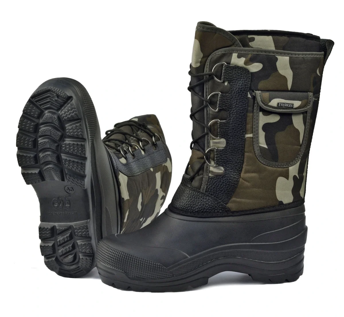 Сапоги комбинированные Милитари-Плюс (-40С) КМФ в ассортименте РАСПРОДАЖА - фото 3