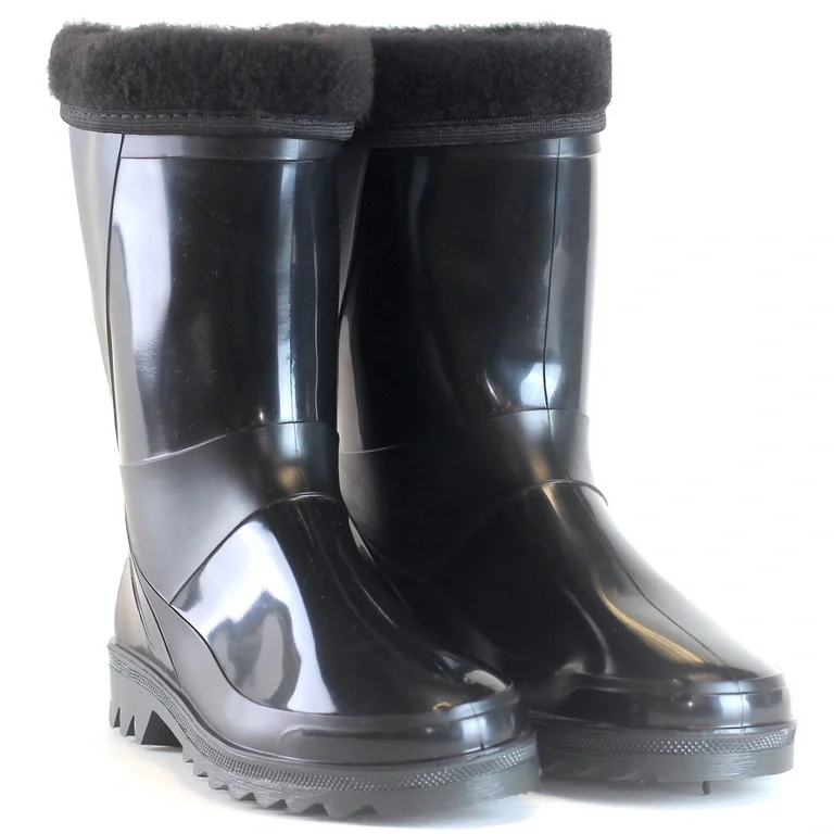 Сапоги ПВХ модель 140У (ДЮНА) мужские, утепленные, черные - фото 1