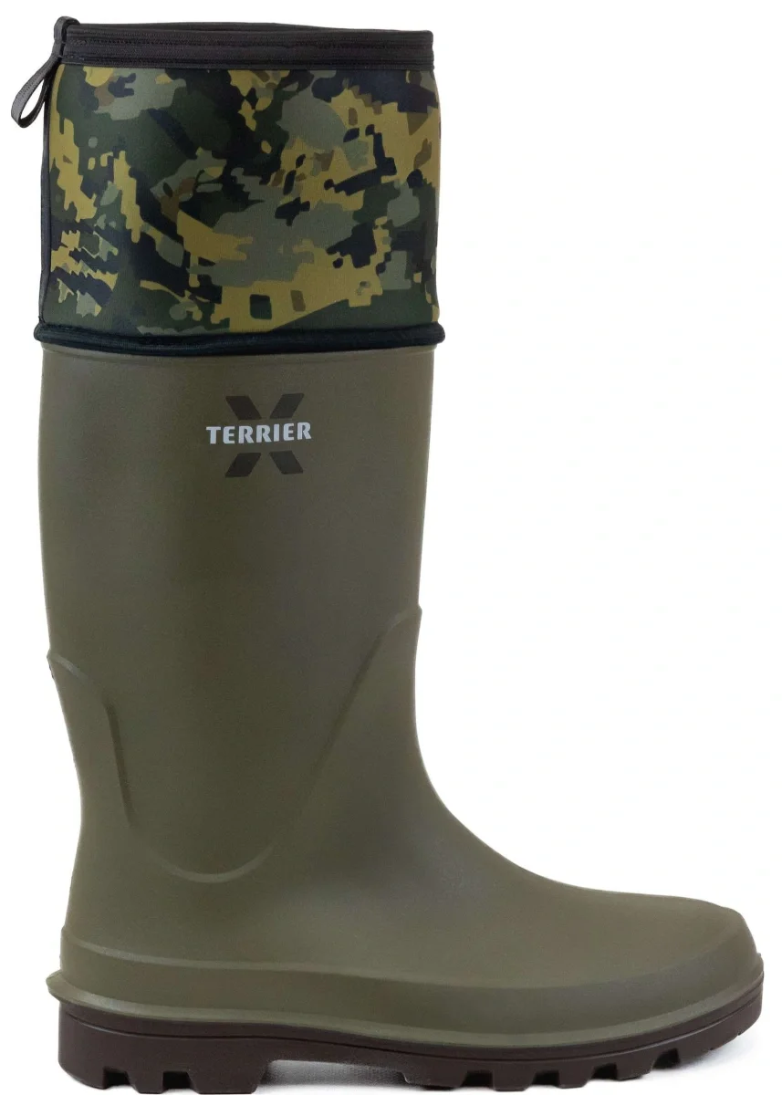 Сапоги ПУ/ТПУ С1310 XTERRIER (HARWELD) мужские, с надставкой, оливковые - фото 2