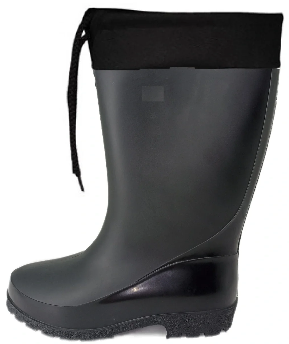 Сапоги ПВХ - Лайт женские, с надставкой, черные