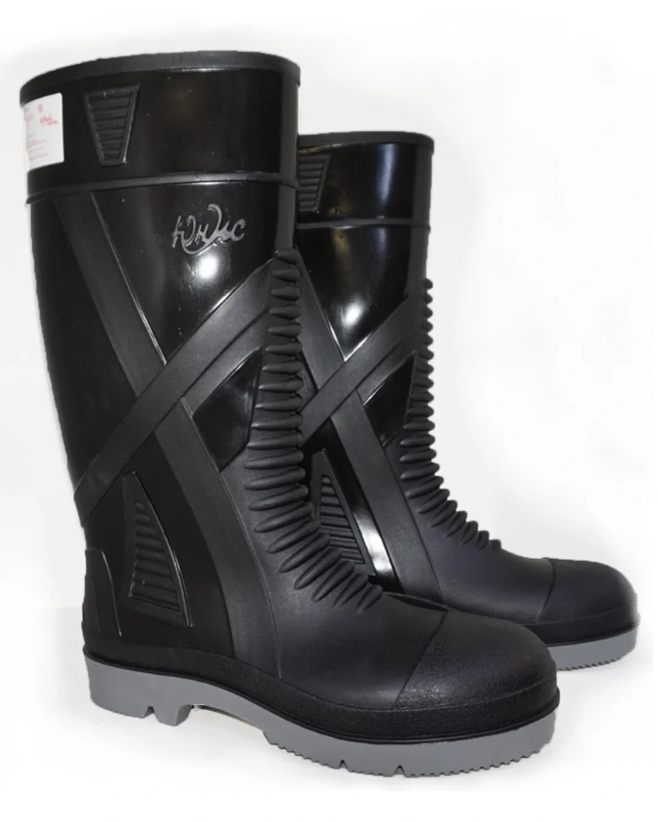 Сапоги ПВХ ЮСХП-4001 (ЮНИС) комп. подносок, черные - фото 3