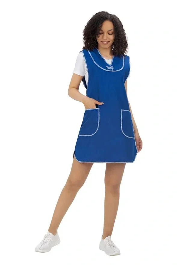 Сарафан для продавцов синий "Ксанти", тк. Габардин РАСПРОДАЖА 20% - фото 1