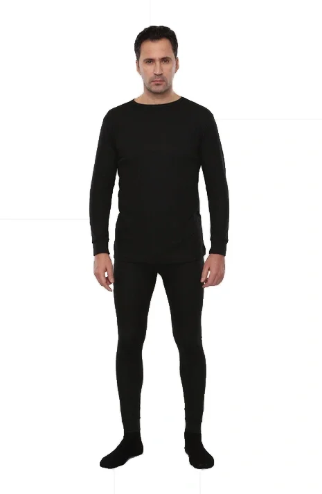 Термобельё Лимес для средней активности, кальсоны и рубашка, черное РАСПРОДАЖА 20%