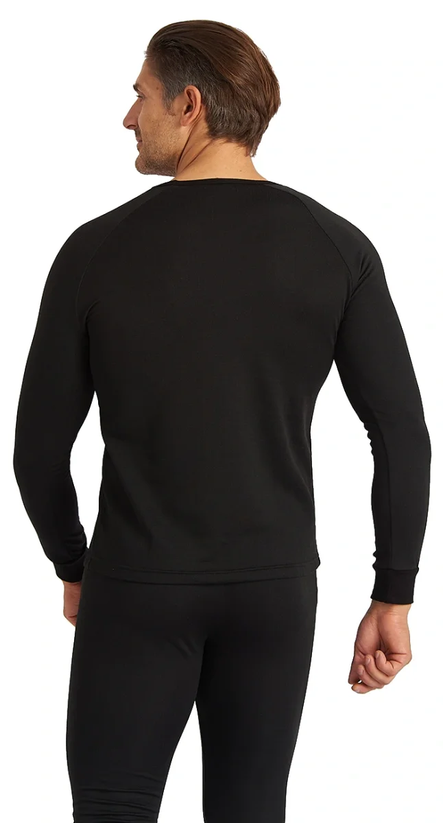 Термобельё LS для средней активности, кальсоны и фуфайка, черное РАСПРОДАЖА - фото 7