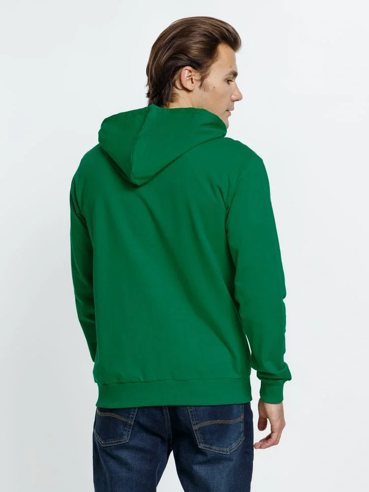 Толстовка на молнии с капюшоном Siverga, зеленая - фото 10