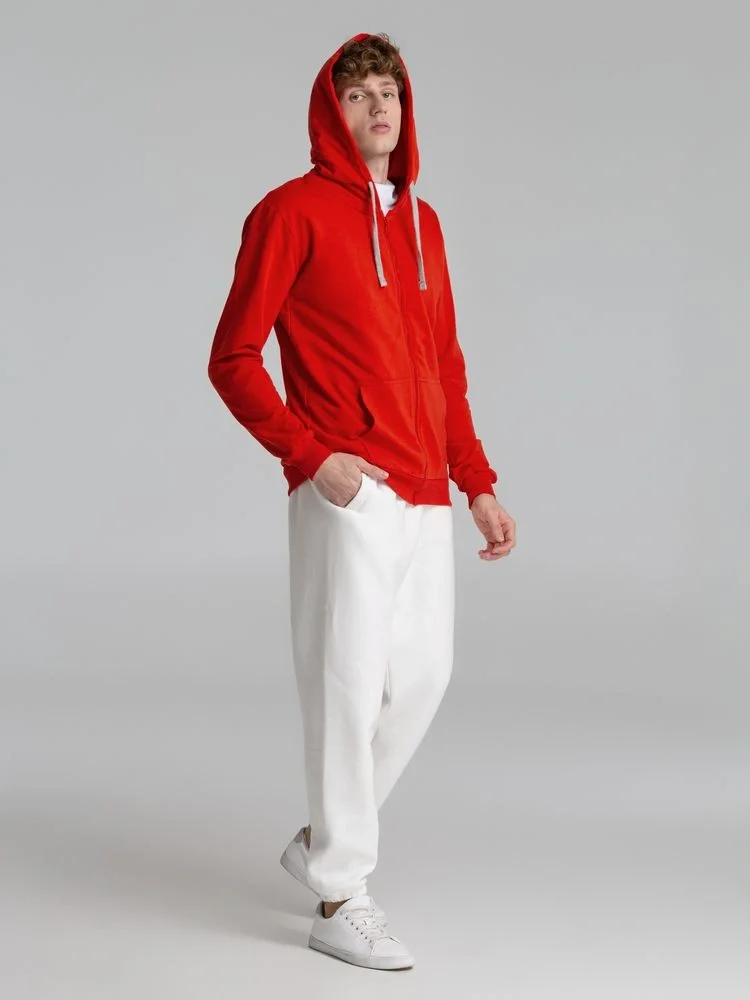 Толстовка на молнии с капюшоном Unit Siverga, красная - фото 21