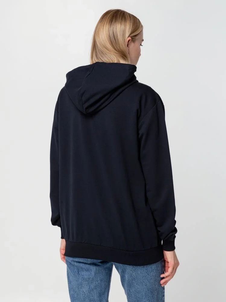 Толстовка на молнии с капюшоном Unit Siverga, темно-синяя - фото 20