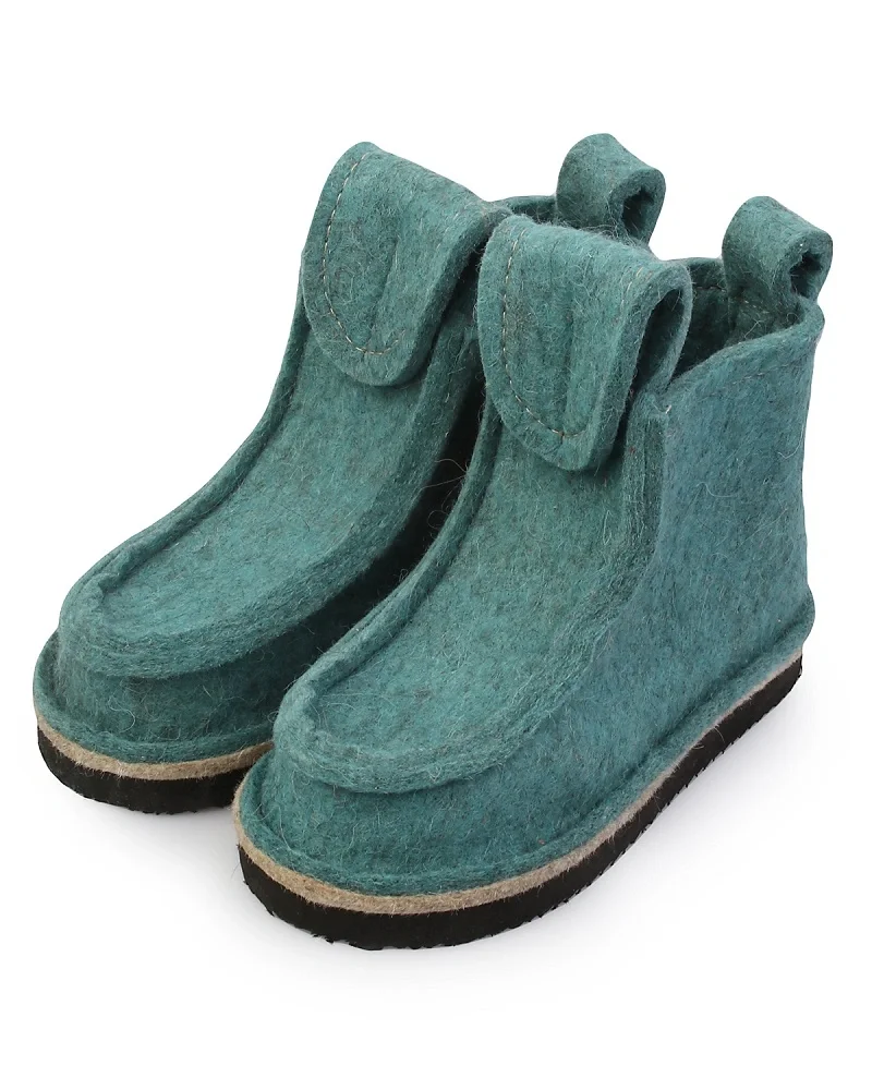 Валенки шитые "Валеши укороченные 4331" с подошвой ЭВА, мятный - фото 1