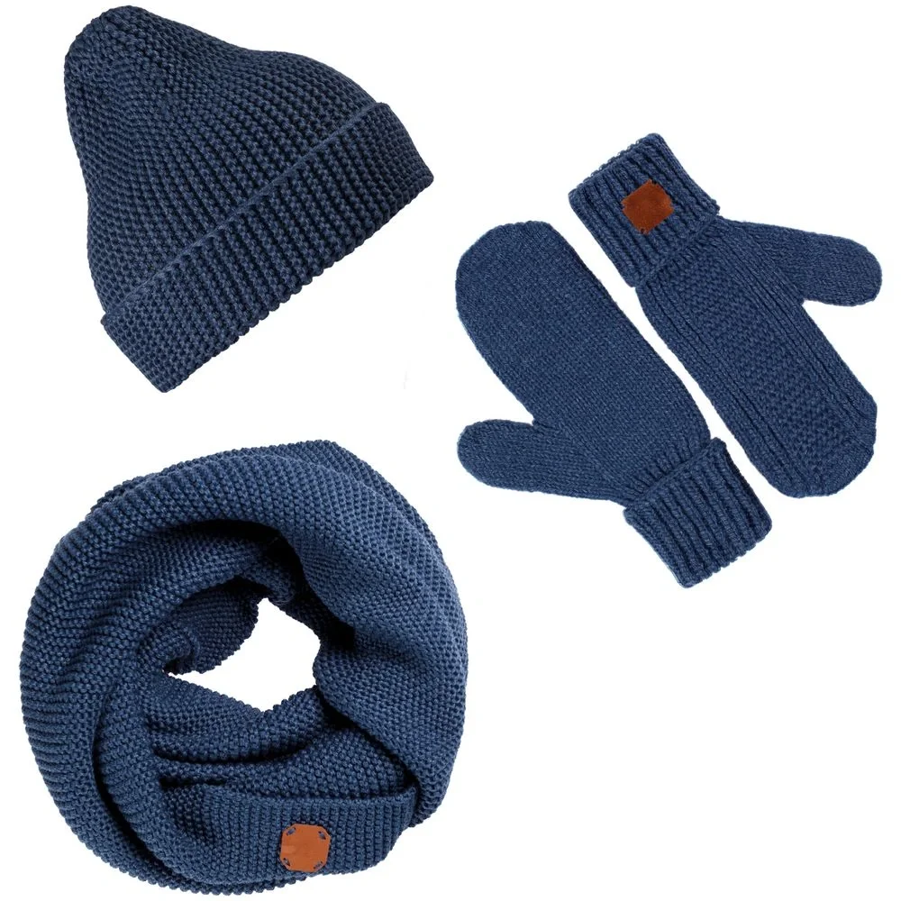 Варежки Brugge, синий меланж - фото 8