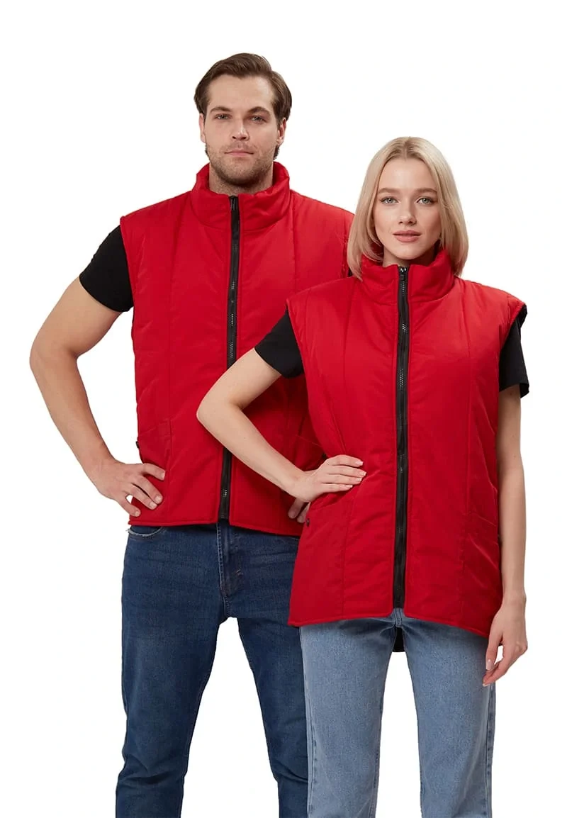 Жилет утепленный "РЕЙНИР", цвет: красный - фото 1